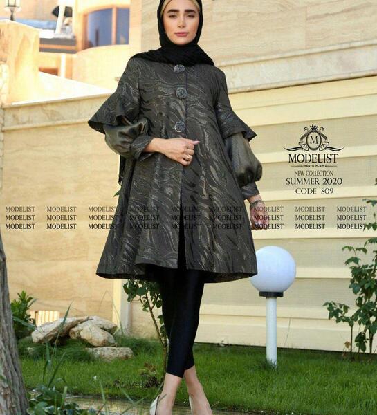 عکس مدل مانتو جدید با ژاکارد