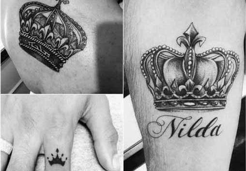 عکس تاتو تاج روی مچ دست
