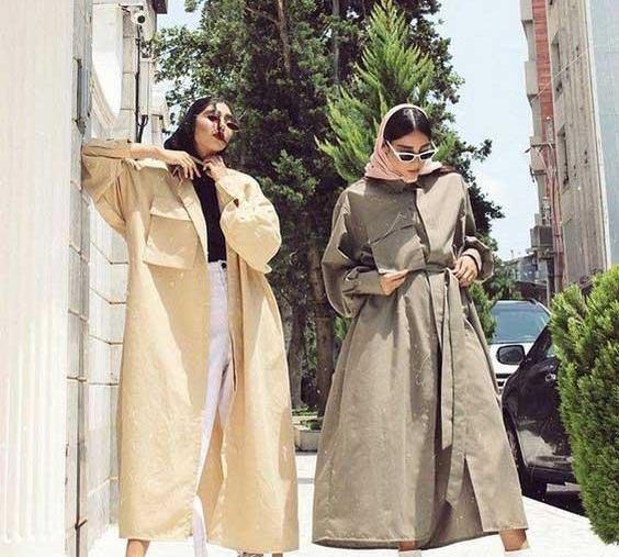 عکس مدل مانتو بلند و گشاد