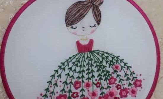 عکس ایده گلدوزی عاشقانه