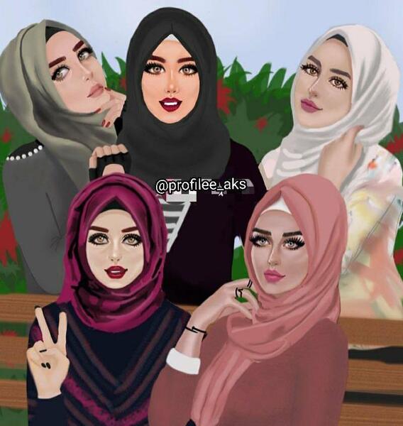 عکس پنج دختر برای پروفایل گروه