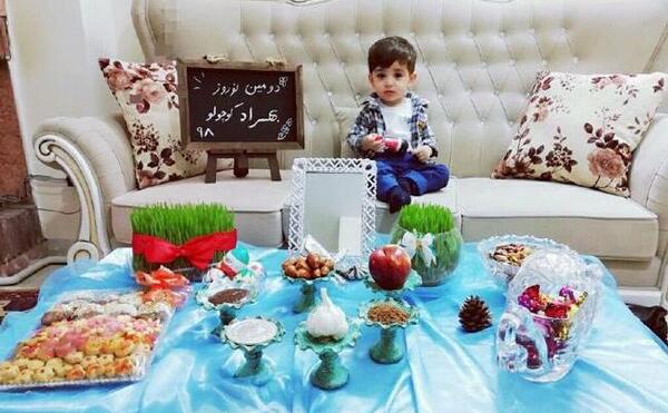 عکس هفت سین نوزاد