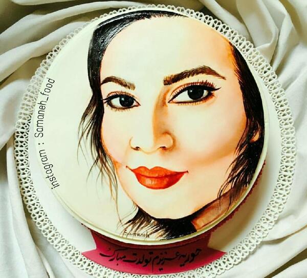 عکس صورت روی کیک