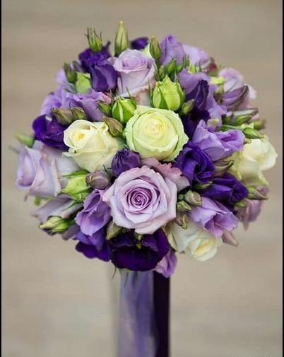 عکس دسته گل یاسی رنگ