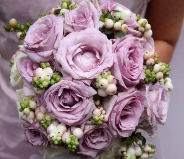 عکس دسته گل یاسی رنگ