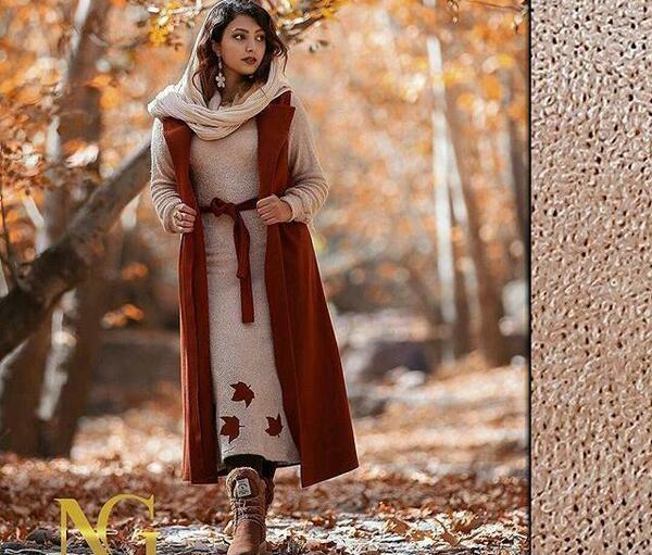 عکس مدل مانتو دخترانه شیک جلو باز