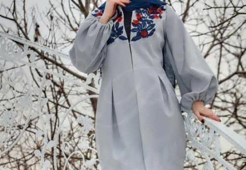 عکس مدل مانتو دخترانه طوسی