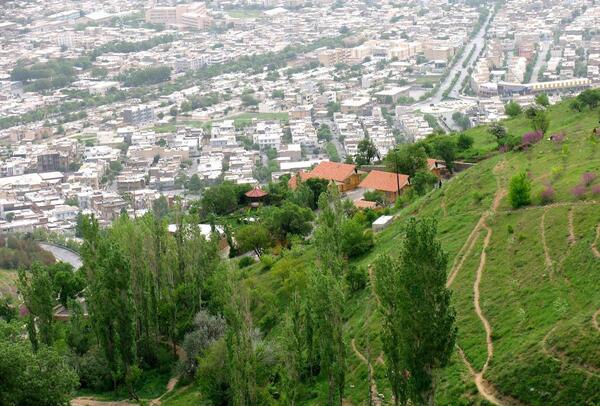 عکس هوایی قدیمی سنندج
