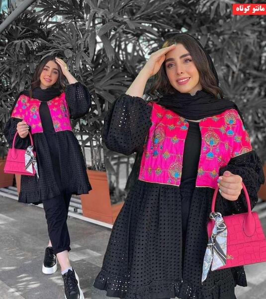 عکس مدل مانتو اسپرت کوتاه جلو باز