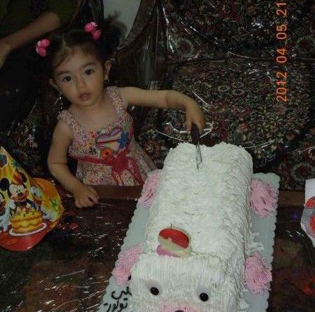 عکس کیک یسنا جان تولدت مبارک