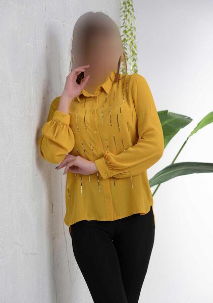 عکس لباس مجلسی زنانه خردلی