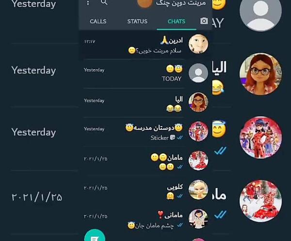 عکس چت مرینت و کلویی