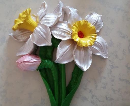 قاب عکس گل نرگس