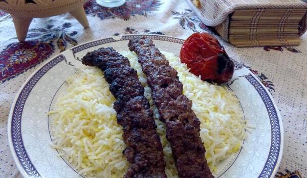 دانلود عکس چلو کباب برگ