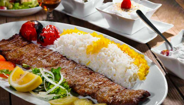 دانلود عکس چلو کباب برگ