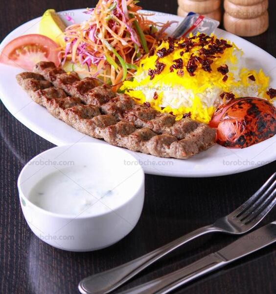 دانلود عکس چلو کباب برگ