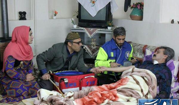 عکس رضا پشابادی با همسرش