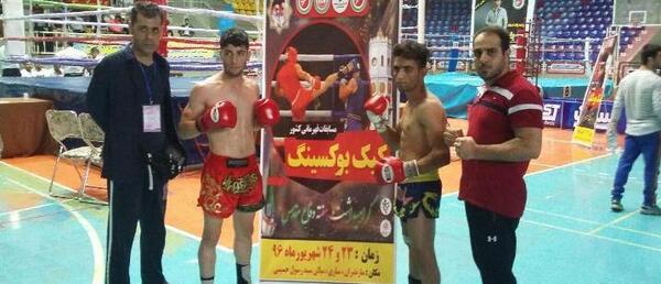 عکس سعید زمان نژاد قهرمان بوکس
