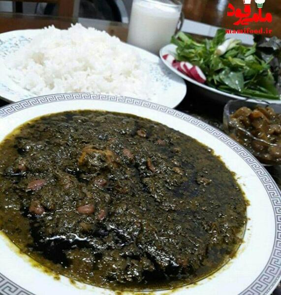 عکس از غذا قورمه سبزی