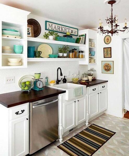 عکس ایده کابینت برای آشپزخانه های کوچک