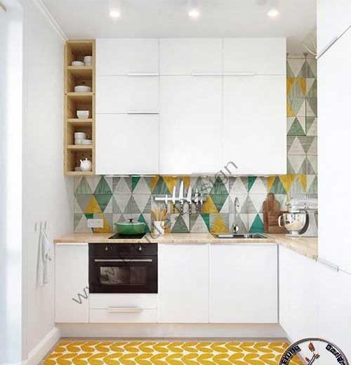عکس ایده کابینت برای آشپزخانه های کوچک