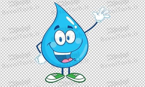 عکس کارتونی قطره آب