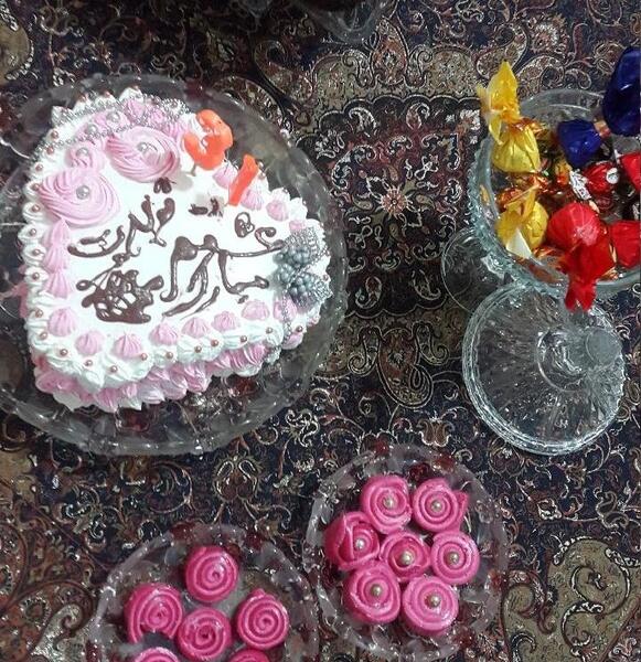 عکس کیک تولد کوثر