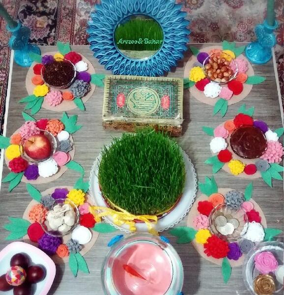 عکس هفت سین نمدی