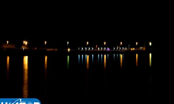 عکس دریا شب بندرعباس