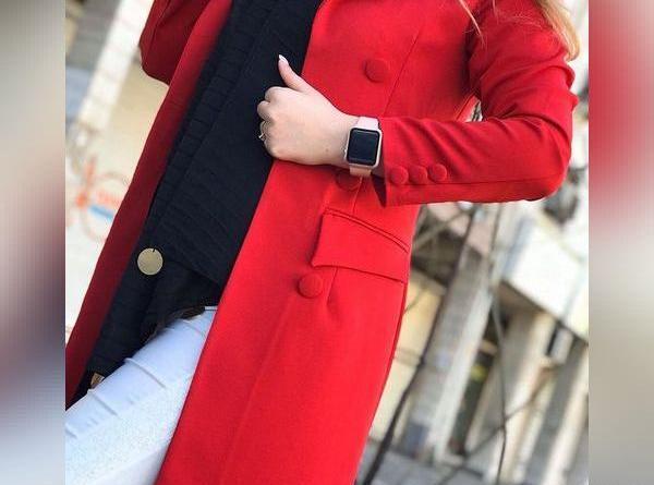 عکس مدل مانتو دخترانه قرمز