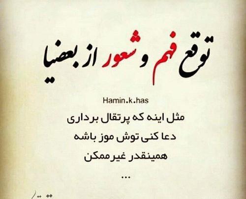 عکس نوشته تیکه دار ادم نفهم
