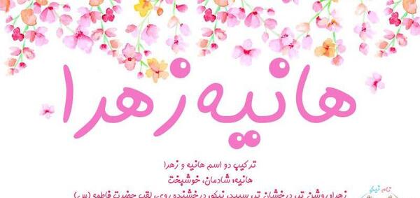 عکس نوشته هانیه و زهرا