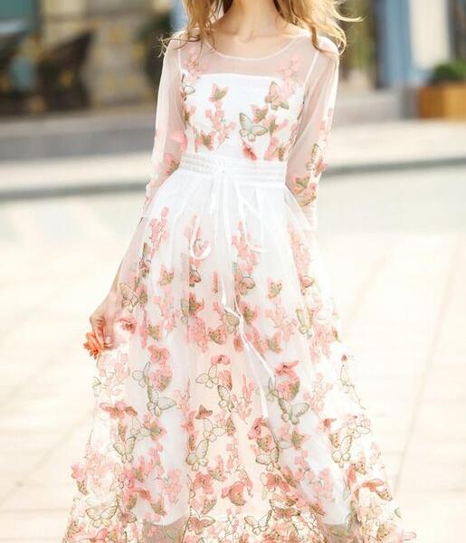 عکس لباس مجلسی حریر طرح دار