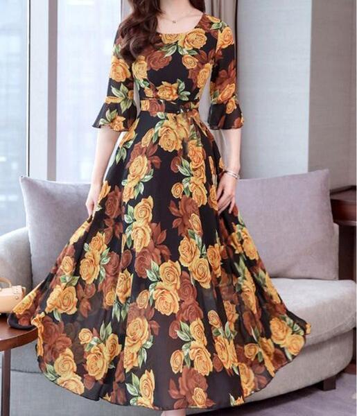 عکس لباس مجلسی حریر طرح دار
