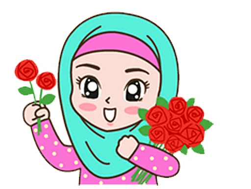 عکس با حجاب کارتونی
