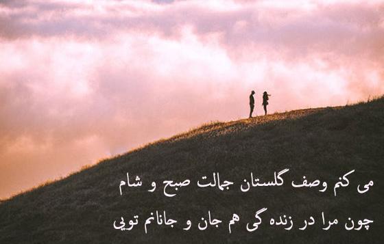 عکس نوشته دلبر جانان من