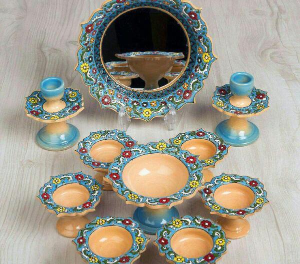 عکس هفت سین میناکاری شده