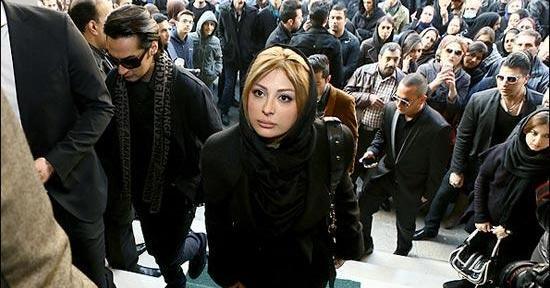 عکس تصادف بنیامین و همسرش