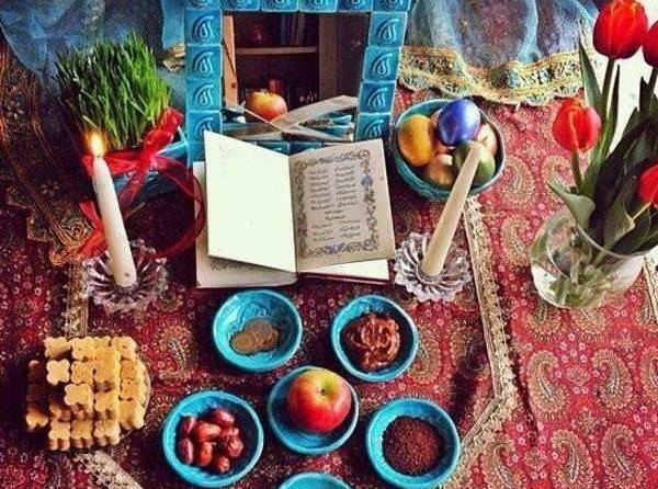 عکس ایده برای سفره هفت سین سنتی