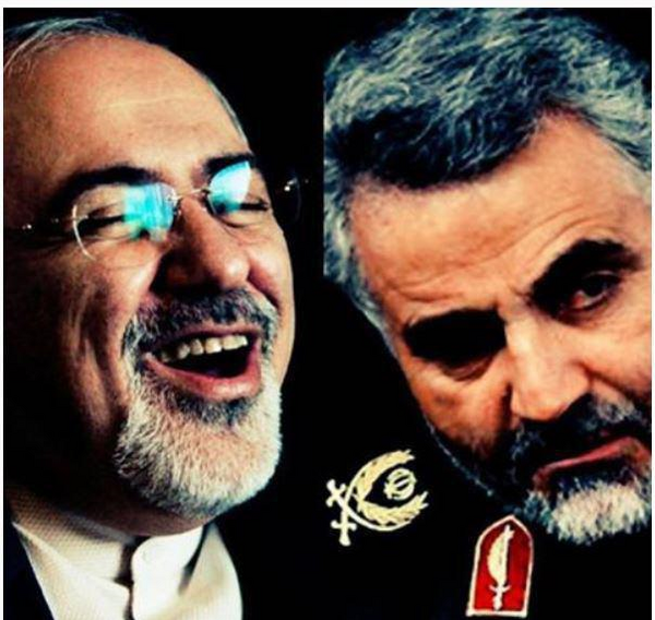 عکس ظریف و قاسم سلیمانی