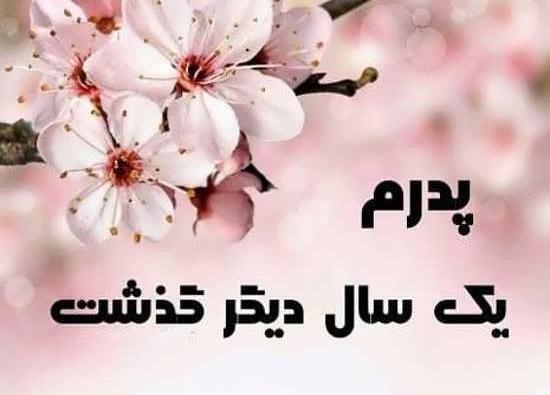 عکس اولین سالگرد فوت پدر