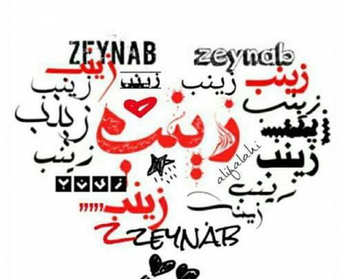 عکس نوشته مهدی زینب