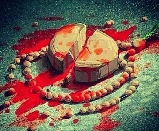 عکس شب قدر ضربت خوردن حضرت علی