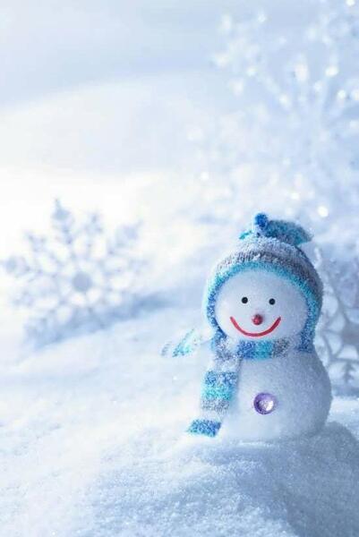 عکس آدم برفی خندان