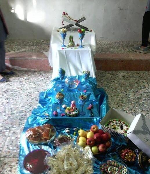 عکس ایده سفره هفت سین برای مدرسه