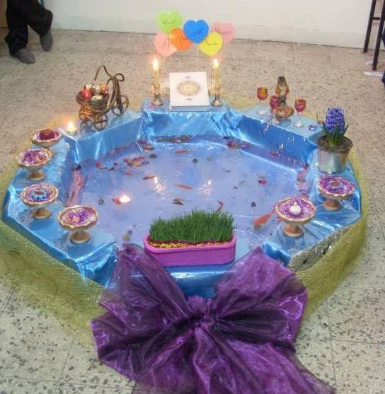 عکس ایده سفره هفت سین برای مدرسه