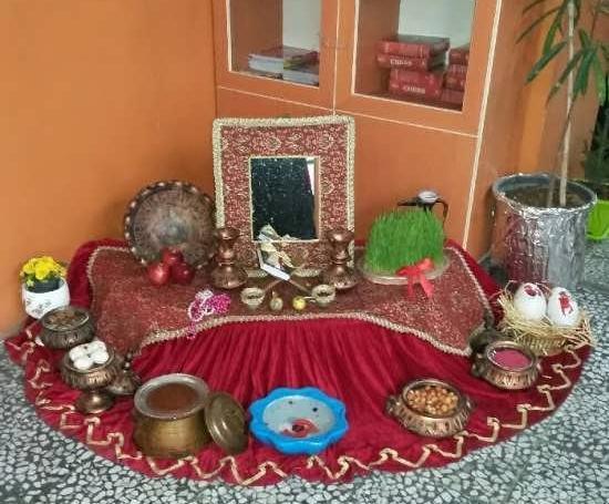 عکس ایده سفره هفت سین برای مدرسه