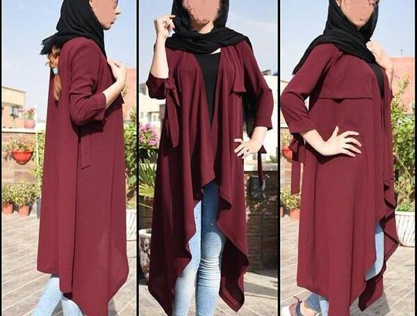 عکس مدل جدید مانتو پانچ دخترانه