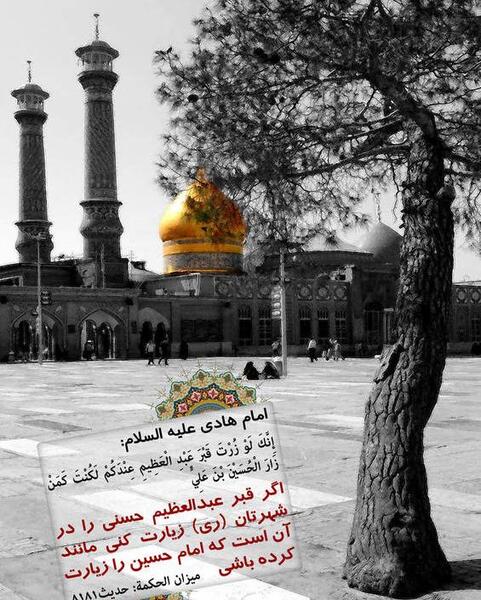 عکس وفات شاه عبدالعظیم