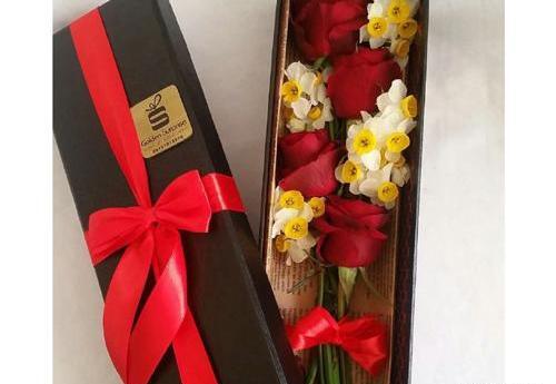 عکس گل نرگس و رز